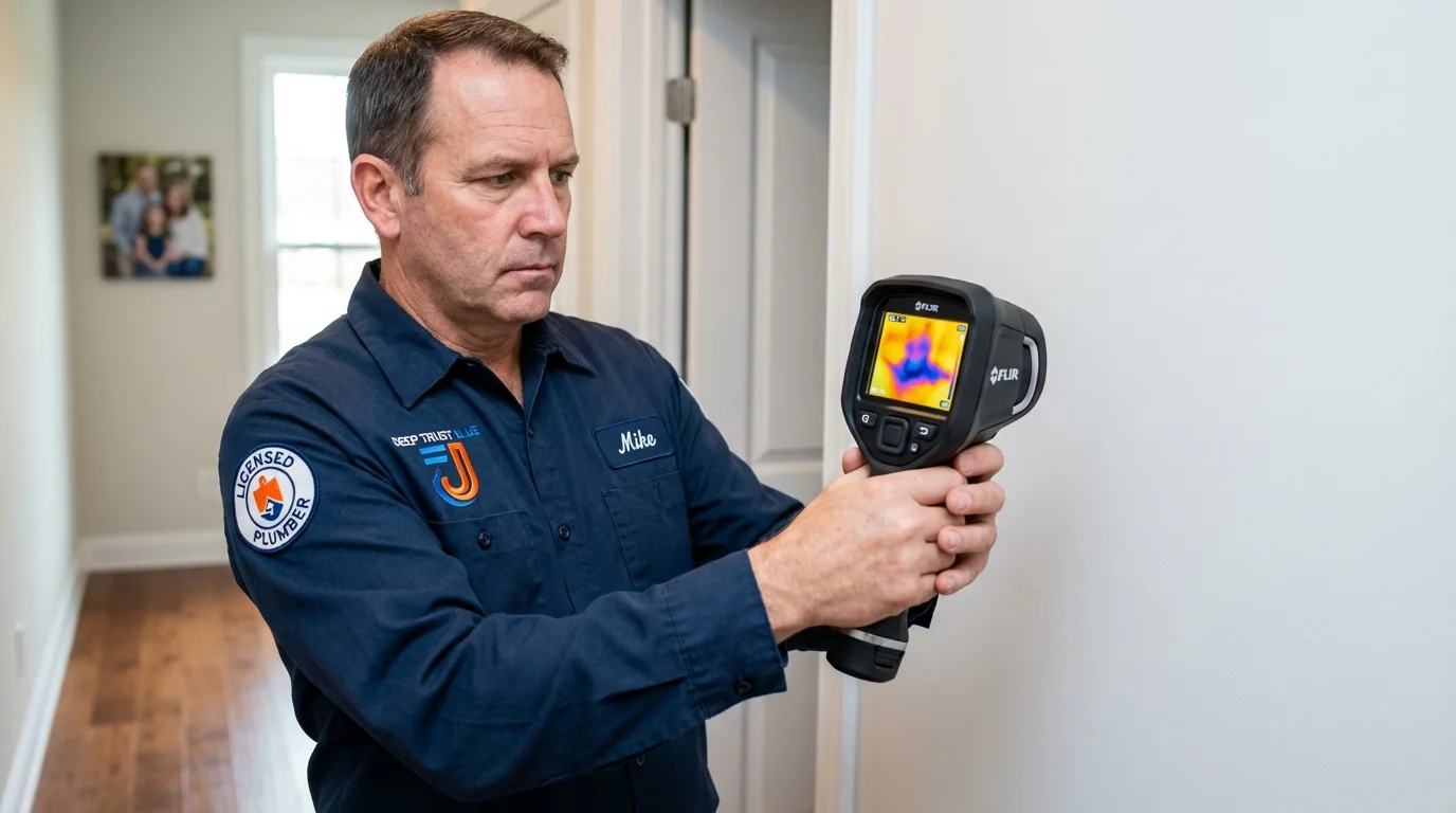 Thermal imaging leak detection by Johns Plumbing LLC in South Haven